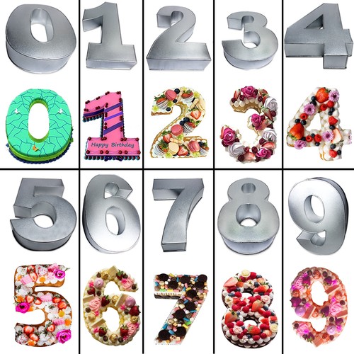 Number cake tin - tin, large