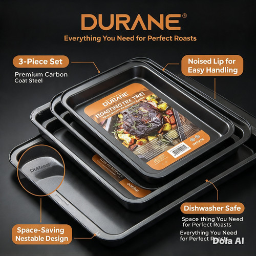 Piece roasting tray set - roasting,