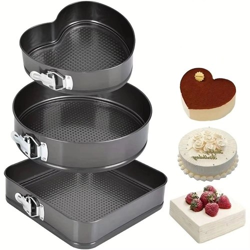 3pcs removable bottom cake - ,