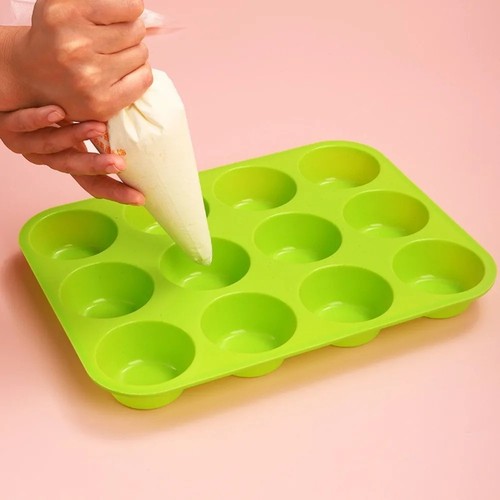 Silicone muffin cupcake - muffin, 12