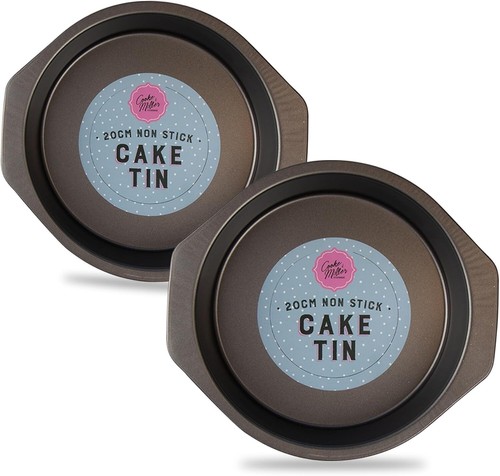 2pack inch steel cake tin - steel,