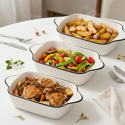 3set ceramic baking - ceramic, dish