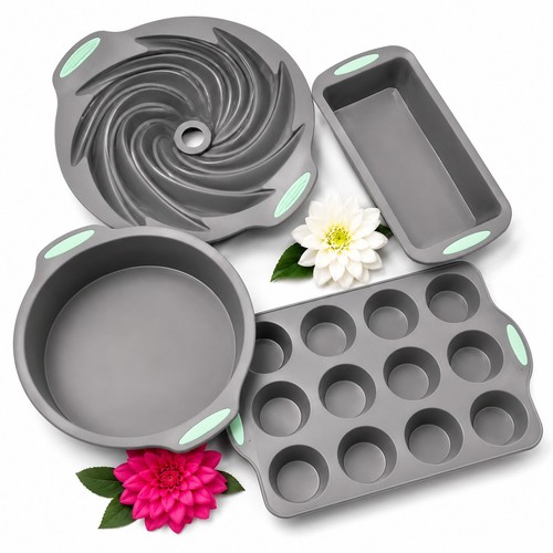 4pc premium non stick - non-stick, silicone