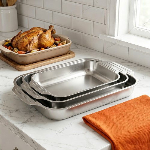 Piece stainless steel baking - stainless,