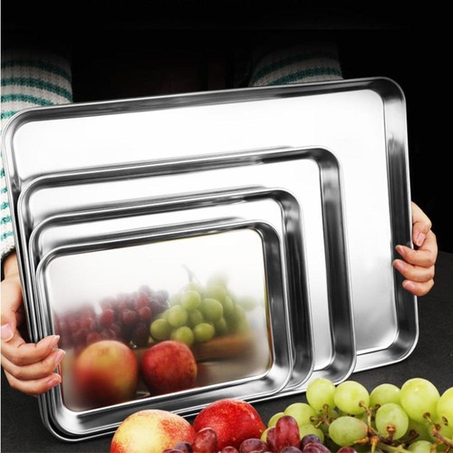 Stainless steel baking tray - stainless,