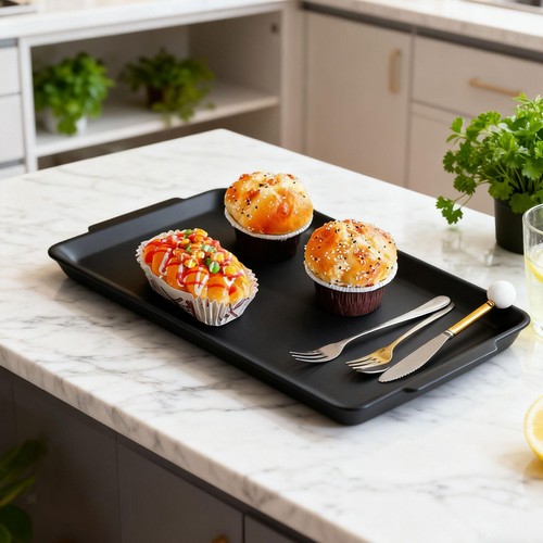 Serving tray bbq griddle - tray,