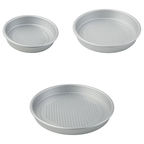 Perforated pizza pan aluminum - perforated,