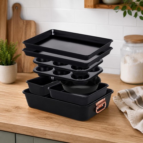 Piece stackable bakeware set - stackable,