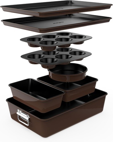 Nutrichef nonstick stackable - nonstick,