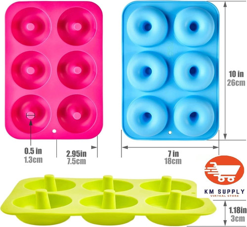 Silicon doughnut mould large - doughnut,